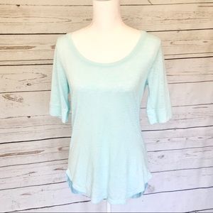 Athleta Aqua Short Sleeve Top Tunic Size Medium